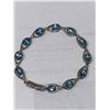 Image 2 : Natural Topaz & Sapphire Multi Stone 8.42 Carat Tennis Bracelet with certificate value $1300.00