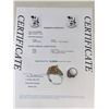 Image 4 : Ladies Emerald & Garnet Gemstone .925 Cat Ring with certificate value $1200.00