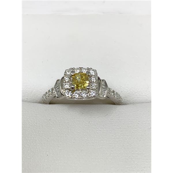 Ladies 14K white Gold 1.02 carat Diamond Ring VS/SI grade with certificate value $ 15,200.00