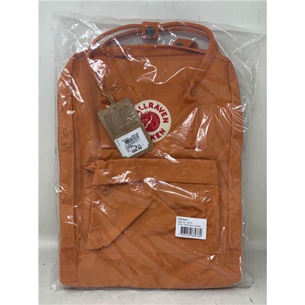 NEW Fjallraven Kanken Back Pack Spicy Orange