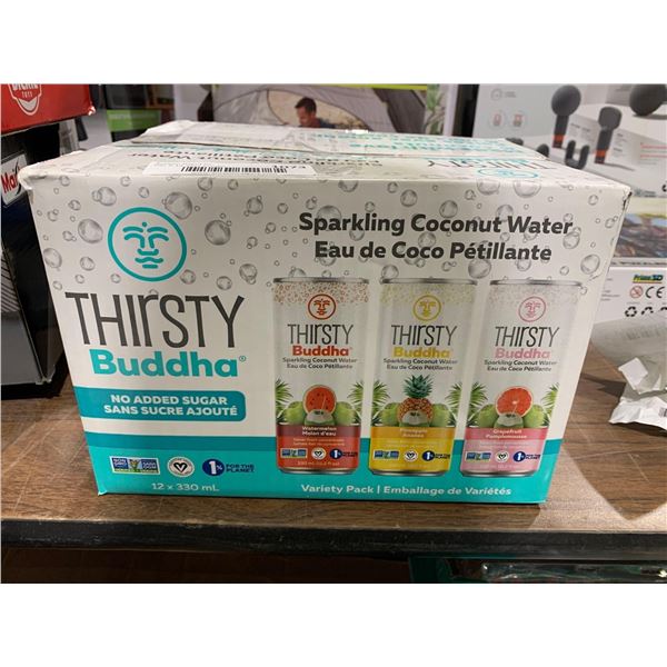 Thirsty buddha Asst Flavor Sparkling coconut water 12 x 330ml