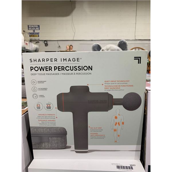 Sharper Image Power Percussion Deep tissue massager w/ case
