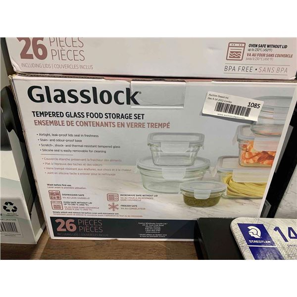 Glasslock Tempered Glass Food Storage Set 26pcs