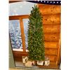 Image 2 : Artificial Pencil Christmas Tree 7.5ft w/ multicolor LED lights