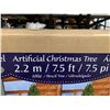 Image 3 : Artificial Pencil Christmas Tree 7.5ft w/ multicolor LED lights