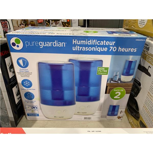 Pure Generation Humidifier 70-hour Ultrasonic  2 pack