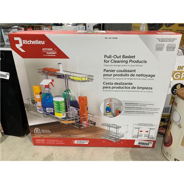 Richelieu Pull-Out Basket for cleaning products