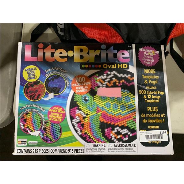 Lite-Bright 900Colourful pegs & 12 design templates