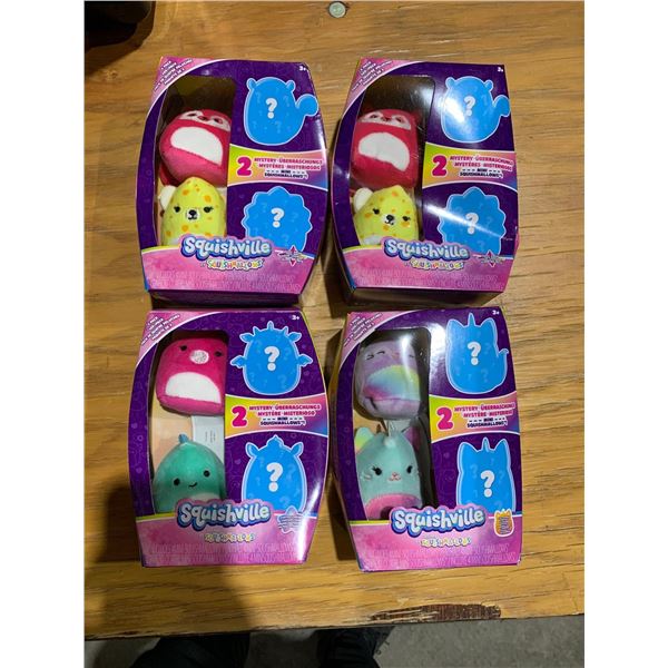 Squishmallows Squishville lot of 4