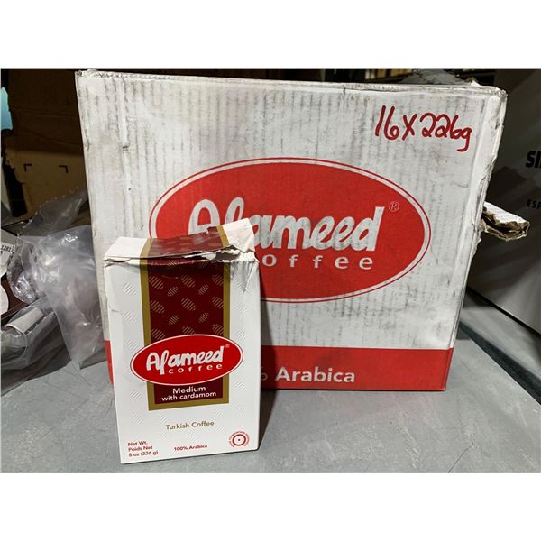 Alameed Coffee - Medium with Cardamom Turkish Coffee - 16x226g