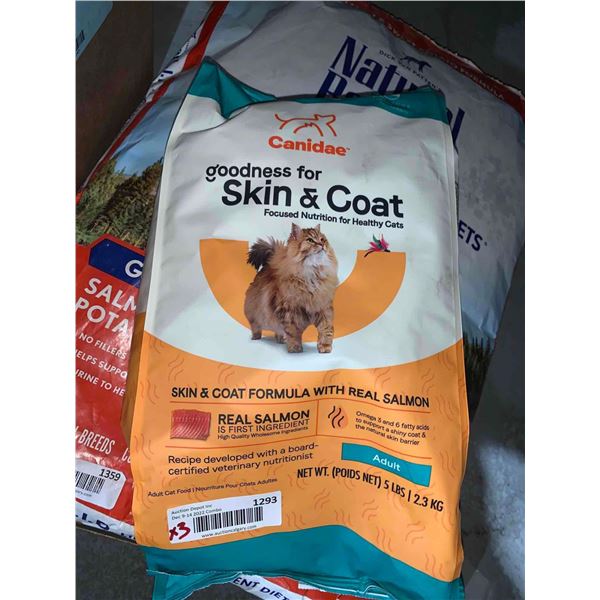 Canidee Skin & Coat Salmon Cat Kibble 3X5 Lbs