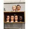 Image 1 : Lot of 6 Practice Salon Mannequin heads