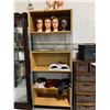 Image 1 : Wooden & Metal Storage Shelf - 33W/15D/81"T