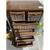 Image 2 : 6 Drawer Wicker & Wooden Storage Chest  23W/16D/44"T
