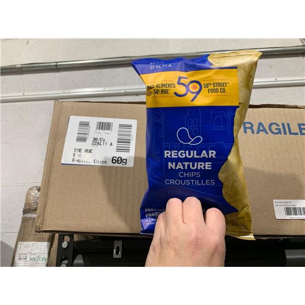 59th Street Regular Potato Chips 30x60g