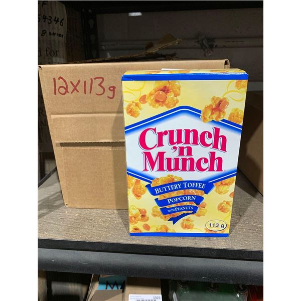 Crunch & Munch Buttery Toffee Popcorn Snack - 12x113g