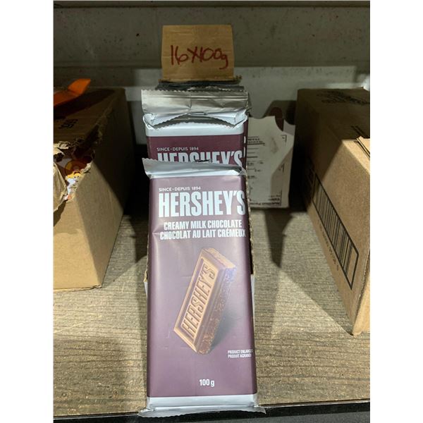 Hershey's Creamy Milk Chocolate Bars 16x100g