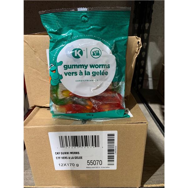Circle K Gummy Worms 12x170g