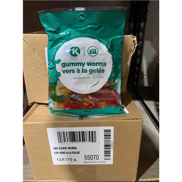 Circle K Gummy Worms 12x170g