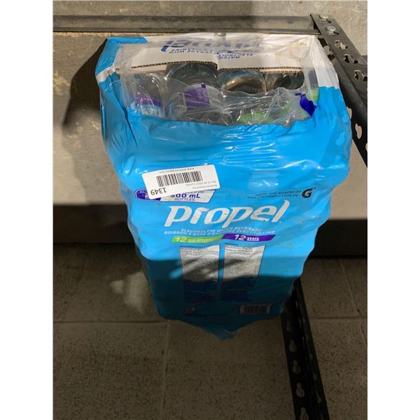 Propel Flavored Electrolyte Water  12 Kiwi/ Strawberry & 12 Grape