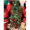 Image 4 : NEW Holiday Living 4Ft Pre-lit Poinsettia Porch Tree