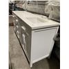 Image 3 : Double Bathroom vanity White (damaged) White 72"L x 21"D x 35"H