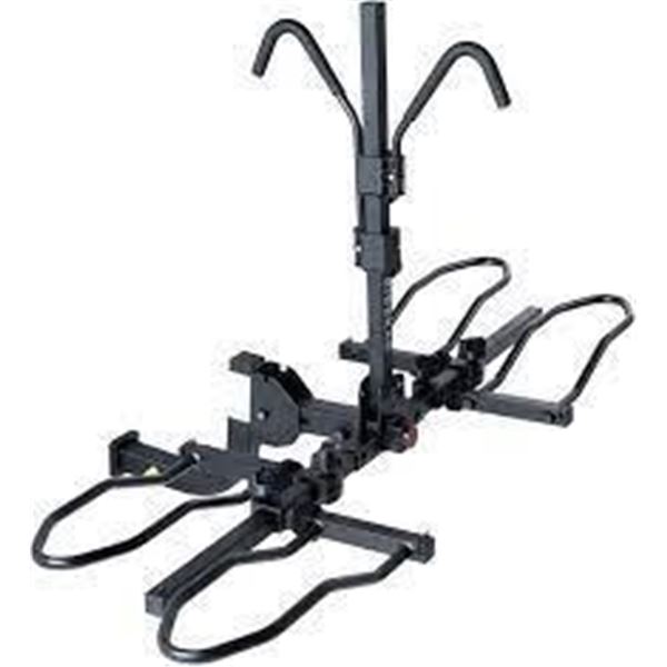 NEW KAC Hitch Mounted Hanging Bike Rack - 3 Bike 1.25" / 2"