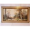 Image 1 : Framed Picture (Forest)  Aprox Size  26x46