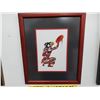 Image 1 : "Richard Shorty" (Thunder) Framed Native Print     Size 14 x 12