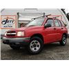 Image 2 : A2 --  2003 CHEVROLET TRACKER LX 4X4, RED, 229,802 KMS  "NO RESERVE"
