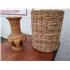 Image 1 : Large & Small rattan wikker baskets