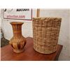 Image 2 : Large & Small rattan wikker baskets