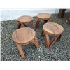 Image 1 : 4 well built custom stools
