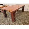 Image 1 : Large Rustic table with six solid wood  chairs