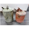 Image 2 : 2 Antique round gas cans