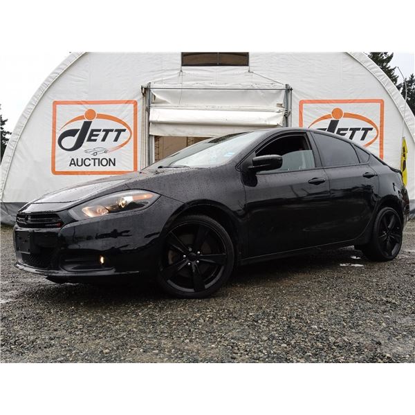 E6 --  2015 DODGE DART SXT , Black, 149349 KM