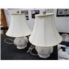 Image 2 : Pair of White Table Lamps