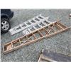 Image 1 : 1 wooden & 2 metal step ladders