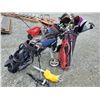 Image 1 : 3 sets of golf clubs & folding pull cart