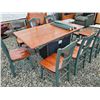 Image 2 : Wood Table with 7 Chairs & Side Tables, buffet & hutch & more