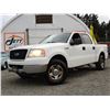 Image 2 : G2 --  2005 FORD F150 4X4 CREW CAB,, White, 206379 KM