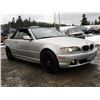 Image 8 : B5 --  2005 BMW 325 CI CONVERTIBLE, Silver, 275542 KM