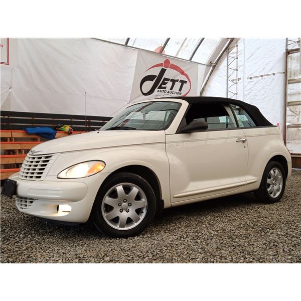 A6 --  2005 CHRYSLER PT CRUISER TOURING CONVERTIBLE, White, 121291 KM