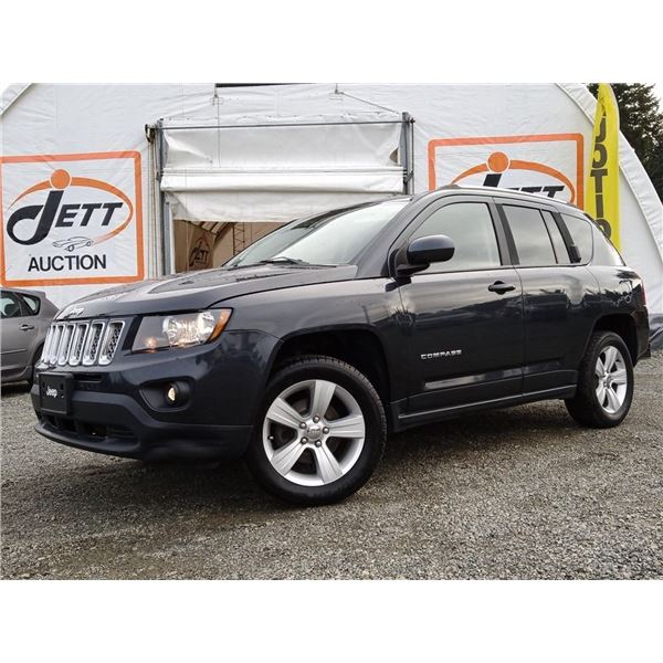 C6 --  2015 JEEP COMPASS SPORT 4X4, Black, 107996 KM