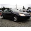 Image 8 : A12D --  2003 HONDA ACCORD LX, Black, 334890 KM