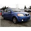 Image 8 : B3 --  2008 PONTIAC WAVE SE, Blue, 85729 KM