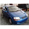 Image 7 : J4 --  2006 CHEVROLET AVEO LT, Blue, 195810 KM