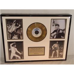 Follow That Dream Framed Elvis 24K Gold Plated 45 Record Commemorative