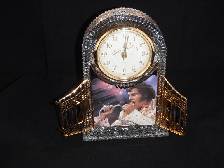 Crystal Collection Collectors Edition Clock Elvis A Legend in Time