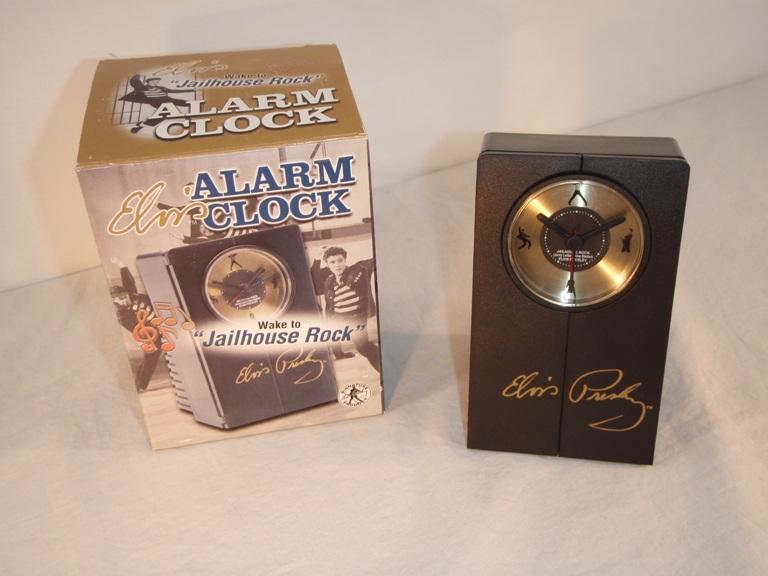 Elvis alarm clock Wake to "Jailhouse Rock"